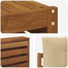 vidaXL Set di divani da esterno con cuscino 9 pcs Naturale e Beige