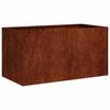 vidaXL Vaso da giardino Ruggine 80 x 40 x 40 cm