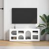 vidaXL Mobile TV Bianco Lucido 100 x 35 x 40 cm Legno multistrato