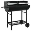 vidaXL griglia a carbone 96,5 x 42,5 x 88,5 cm Nero
