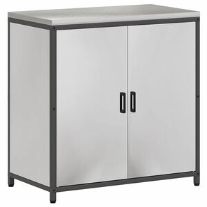 vidaXL Stoccaggio in cucina con porta Argento 60 x 50 x 92 cm Acciaio