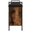 vidaXL Panca Porta Scarpe Rovere Fumo 105,5x32x57,5 cm