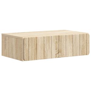 vidaXL Tavolino da Parete Laterale Rovere Sonoma 59 x 34,5 x 17 cm