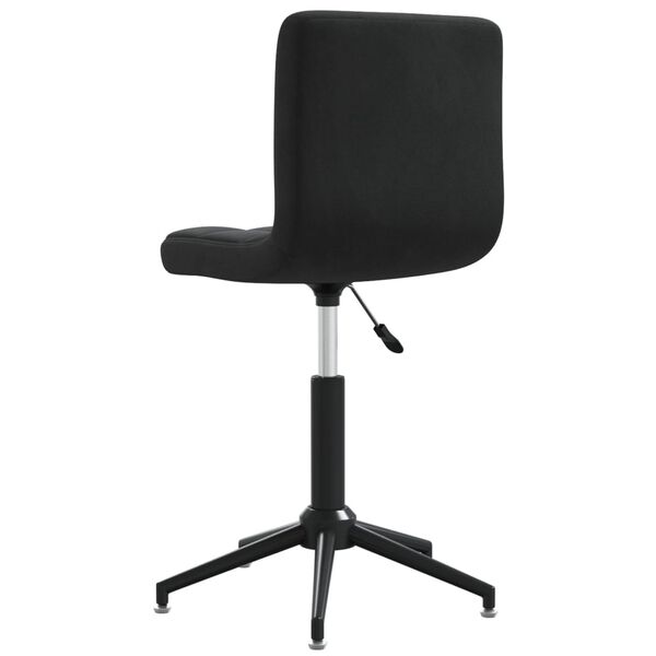 vidaXL Sedie da Pranzo Girevoli 6 pz Nere in Velluto