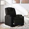 vidaXL Poltrona Elettrica Reclinabile Nera in Tessuto