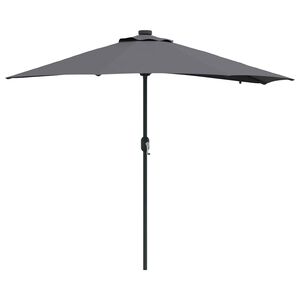 vidaXL Ombrello da giardino Antracite 294 x 150 x 223 cm