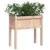 vidaXL Fioriera da Giardino con Gambe 70x31x70 cm Legno Massello Pino
