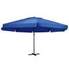 vidaXL Ombrellone da Giardino con Palo in Alluminio 500 cm Azzurro