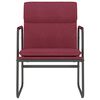 vidaXL Sedia Lounge Rosso Vino 55x64x80 cm in Tessuto