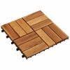 vidaXL Piastrella per Decking 20 pz Marrone 30 x 30 cm Legno di Acacia