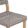 vidaXL Sedia da pranzo 2 pcs Grigio Kubu 46 x 55 x 84 cm Rattan Kubu