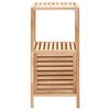vidaXL Armadietto da Bagno in Legno Massello di Noce 39,5x35,5x86 cm