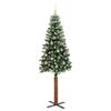 vidaXL Albero di Natale snodato con 300 LED con supporto Verde 210 cm