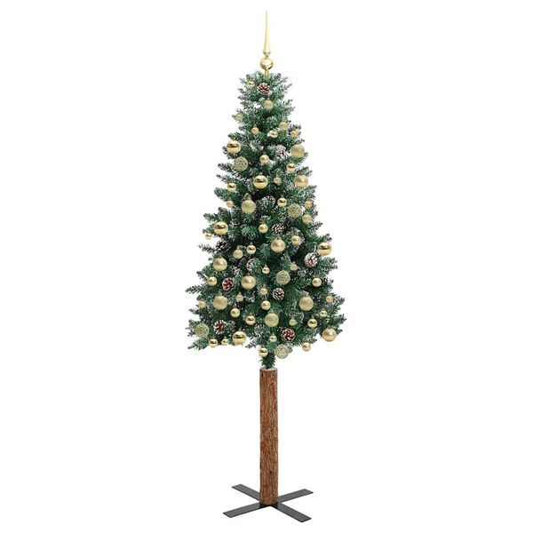 vidaXL Albero di Natale snodato con 300 LED con supporto Verde 210 cm