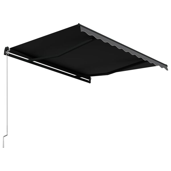 vidaXL Tenda da Sole Retrattile Manuale 300x250 cm Antracite