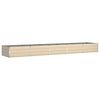 vidaXL Fioriera Avorio 480 x 100 x 45 cm Acciaio zincato