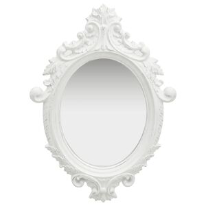 vidaXL Specchio da Parete Stile Castello 56x76 cm Bianco