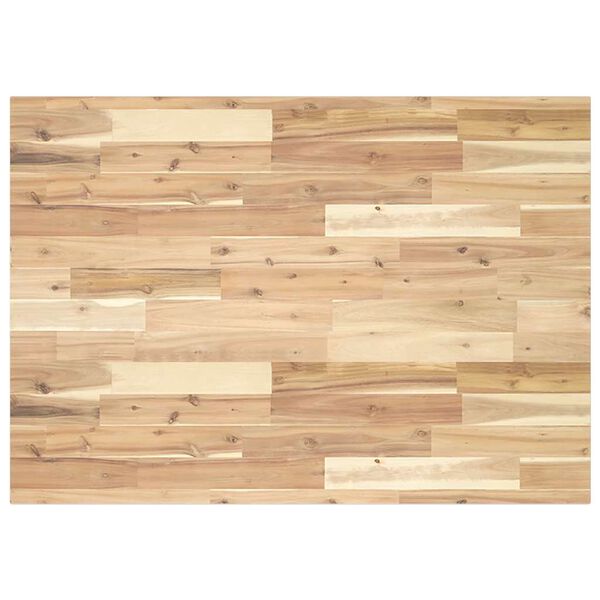 vidaXL Piano Tavolo Rettangolare 120x70x2cm Legno Massello di Acacia