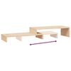 vidaXL Supporto per Monitor (52-101)x22x14 cm Legno Massello di Pino