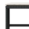 vidaXL Set da Pranzo da Giardino 5 pz Nero con Cuscini in Polyrattan