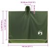 vidaXL Poncho Antipioggia con Cappuccio Design 2 in 1 Verde 223x145 cm