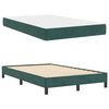 vidaXL Letto a molle con materasso Verde Scuro 120 x 200 cm Tessuto