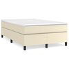 vidaXL Struttura Letto a Rete a Molle Crema 120x200 cm in Similpelle