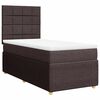 vidaXL Giroletto a Molle con Materasso Marrone Scuro 100x200cm Tessuto