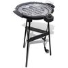 Barbecue elettrico rotondo con supporto BBQ Grill da giardino