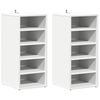 vidaXL Armadi per scarpe 31,5 x 35 x 70 cm Bianco