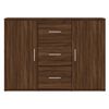 vidaXL Credenza Rovere Marrone 91x29,5x65 cm in Legno Multistrato