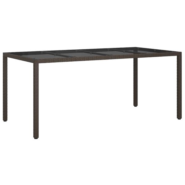 vidaXL Tavolo da Pranzo da Giardino Marrone 190 x 90 x 75 cm