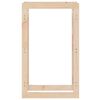 vidaXL Portalegna 60x25x100 cm in Legno Massello di Pino