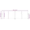 vidaXL Tenda da Sole Laterale Retrattile Antracite 120x600 cm