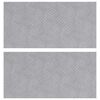 vidaXL Gradini per Scale 2 pz 50 x 25 cm Argento Alluminio