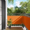 vidaXL Schermo da balcone Arancione 75 x 200 cm