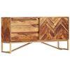 vidaXL Credenza 118x30x60 cm in Legno Massello di Acacia