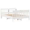 vidaXL Letto senza Materasso Bianco 120x200 cm Legno Massello di Pino