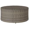 vidaXL Tavolino da caff&egrave; da esterno Grigio &Oslash; 68 x 30 cm polyrattan