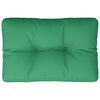 vidaXL Cuscino per Pallet Verde 50x40x12 cm in Tessuto