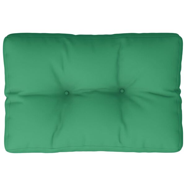 vidaXL Cuscino per Pallet Verde 50x40x12 cm in Tessuto