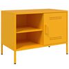 vidaXL Mobili TV 2 pz Giallo Senape 68x39x50,5 cm in Acciaio