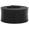 vidaXL Bordo in Gomma per Spazzaneve Nero 300x15x2 cm