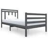 vidaXL Giroletto Grigio in Legno Massello 100x200 cm