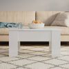 vidaXL Tavolino Salotto Bianco Lucido 79x49x41 cm in Legno Multistrato