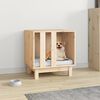 vidaXL Casetta per Cani 50x40x52 cm in Legno Massello di Pino