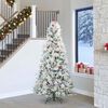vidaXL Albero di Natale Artificiale con Rami Pieghevoli Bianco 240 cm