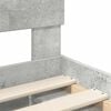 vidaXL Struttura del letto Calcestruzzo 140 x 190 cm Legno multistrato