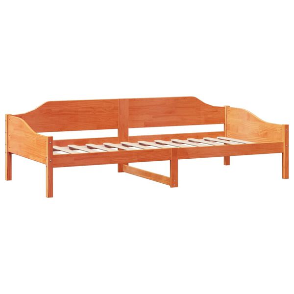 vidaXL Letto senza Materasso Marrone Cera 90x200 cm Legno di Pino