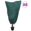 vidaXL Coperture con Coulisse per Piante 8pz 70 g/m&sup2; 0,8x1,2 m